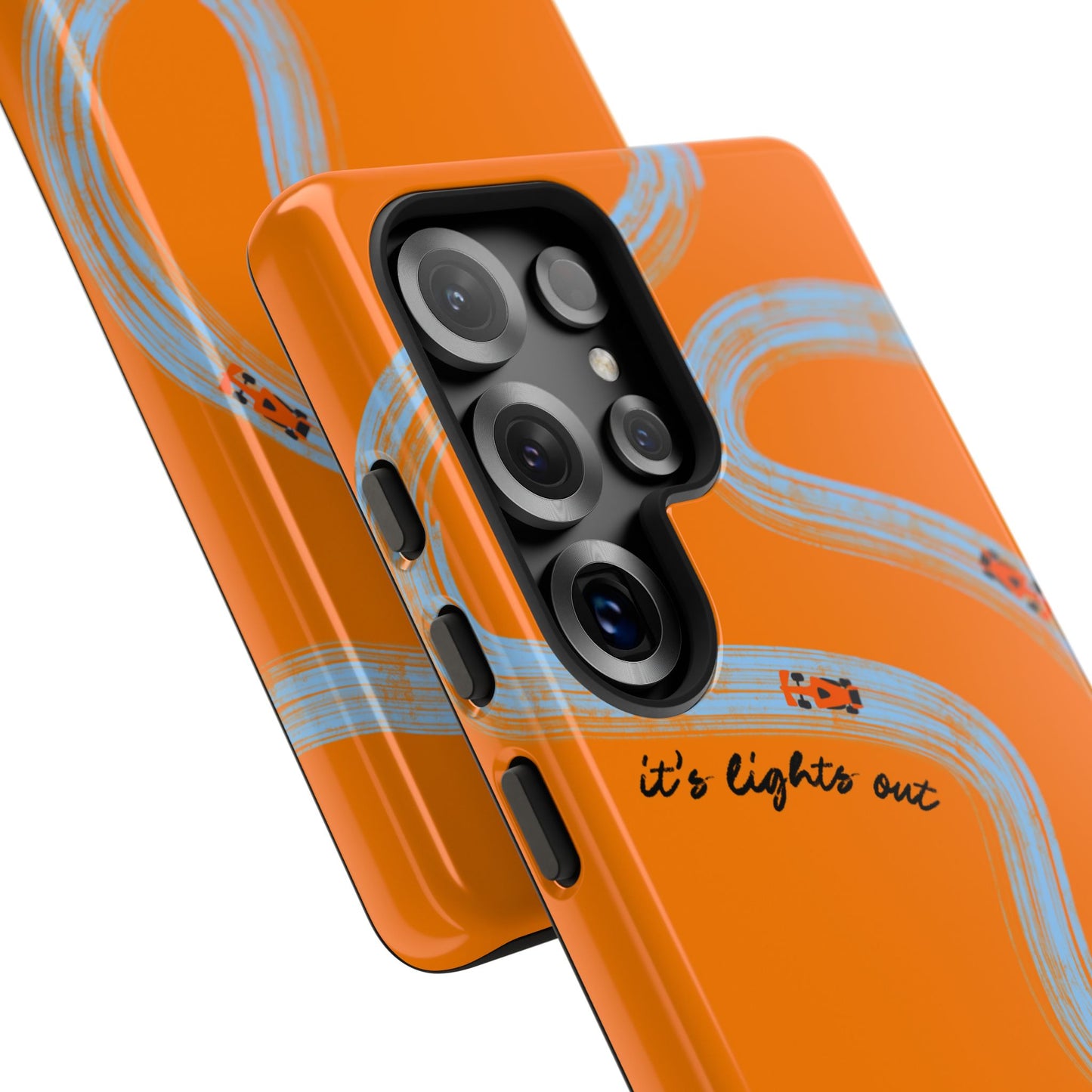 F1 Phone Case McLaren Painted "its lights out and away we go", Trendy F1 Gift, Formula 1 Gift, Cute F1 Phone Case, Phone Case