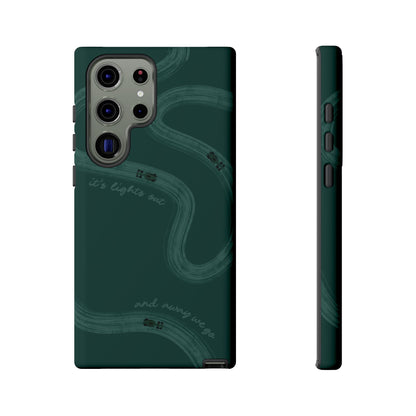 F1 Phone Case Monochrome Green Painted "its lights out and away we go", Trendy F1 Gift, Formula 1 Gift, Cute F1 Phone Case, Phone Case