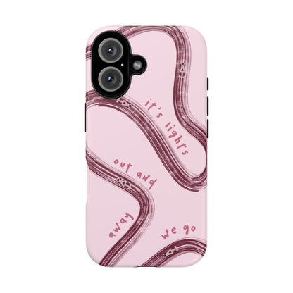 Pink Lights Out F1 Phone Case Design, Trendy F1 Gift, Formula 1 Gift, Cute F1 Phone Case, Unique Formula One Phone Case