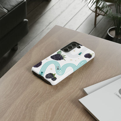 F1 Mercedes and Blackberries Phone Case , Trendy F1 Gift, Formula 1 Gift, Cute Fruit F1 Phone Case, Unique Phone Case