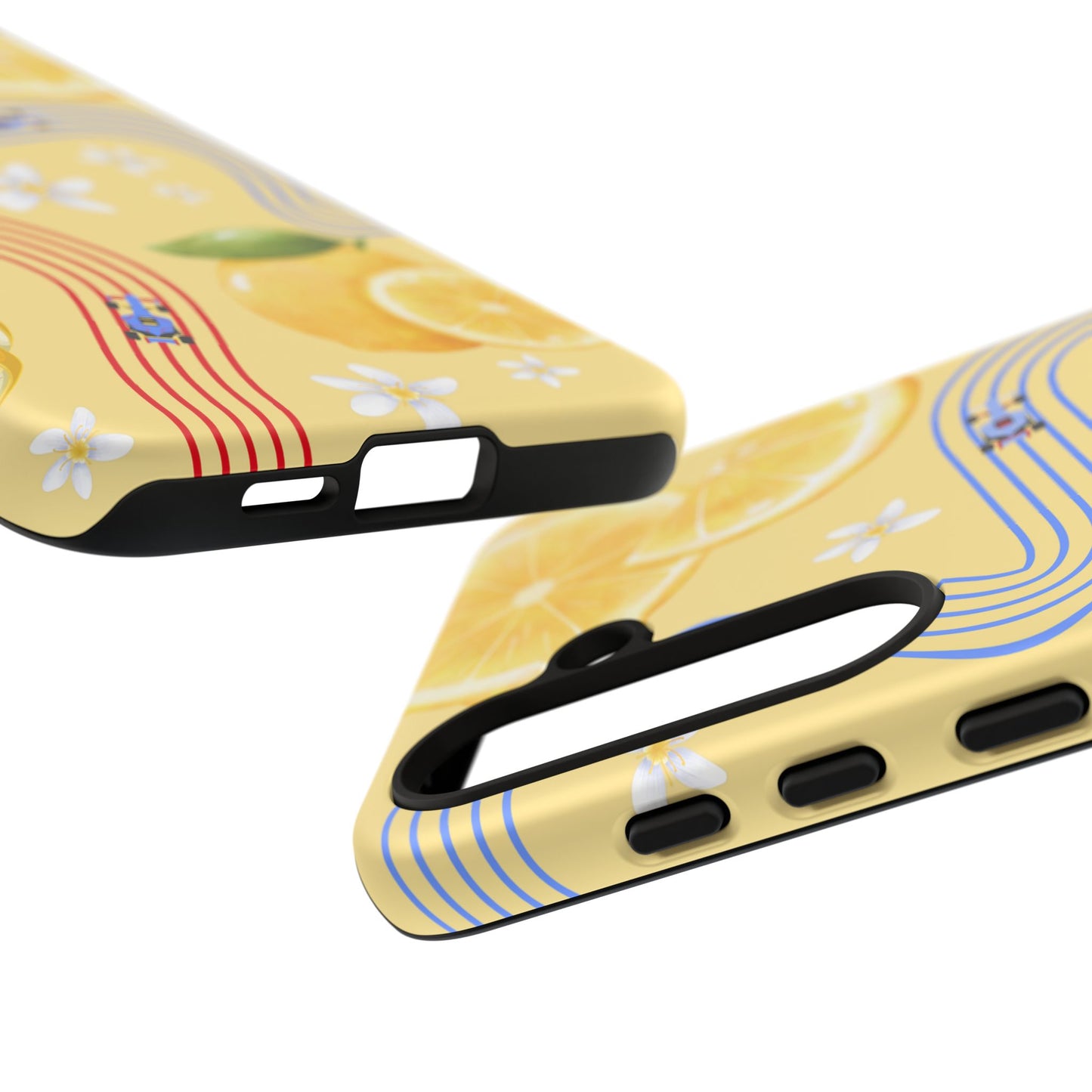 Yellow F1 Racing Bulls and Lemons Phone Case, Trendy F1 Gift, Formula 1 Gift, Cute Fruit F1 Phone Case, Unique Phone Case