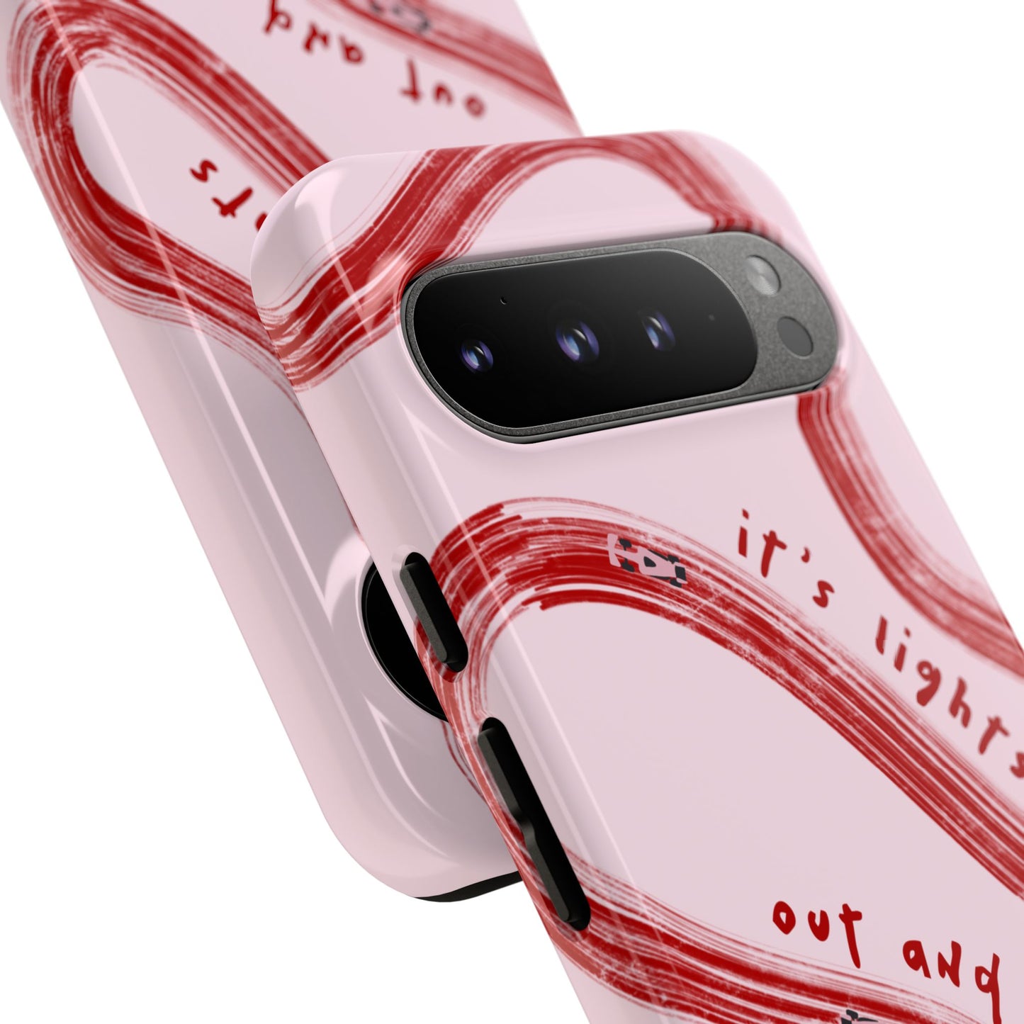 Pink and Red Lights Out F1 Phone Case Design, Trendy F1 Gift, Formula 1 Gift, Cute F1 Phone Case, Unique Formula One Phone Case