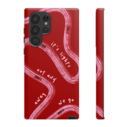 Red and Pink Lights Out F1 Phone Case Design, Trendy F1 Gift, Formula 1 Gift, Cute F1 Phone Case, Unique Formula One Phone Case