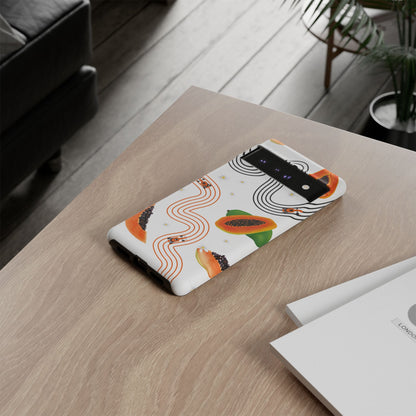 F1 McLaren and Papaya Phone Case , Trendy F1 Gift, Formula 1 Gift, Cute Fruit F1 Phone Case, Unique Phone Case