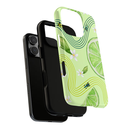 Green F1 Aston Martin and Lime Phone Case, Trendy F1 Gift, Formula 1 Gift, Cute Fruit F1 Phone Case, Unique Phone Case
