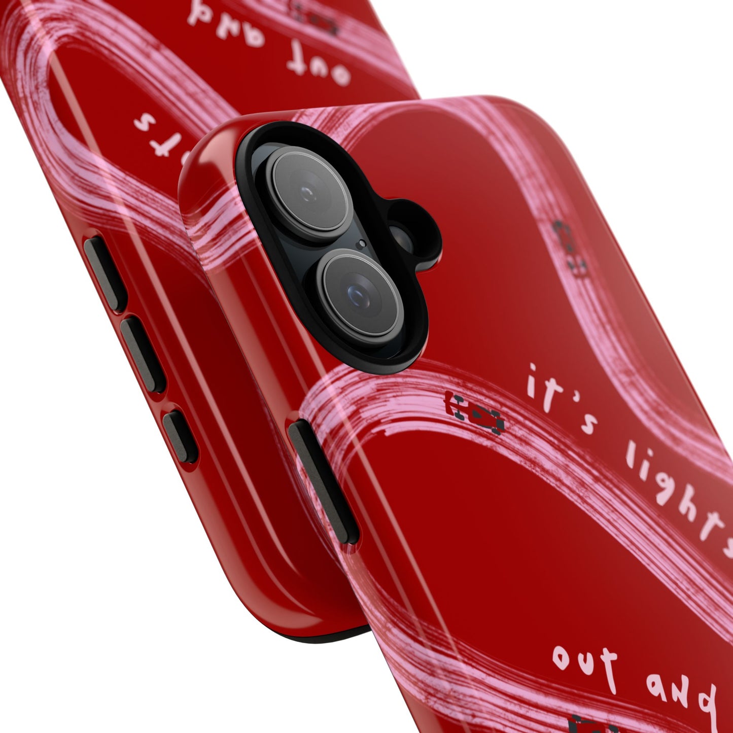 Red and Pink Lights Out F1 Phone Case Design, Trendy F1 Gift, Formula 1 Gift, Cute F1 Phone Case, Unique Formula One Phone Case
