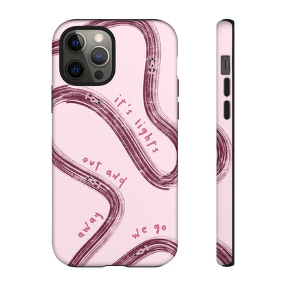 Pink Lights Out F1 Phone Case Design, Trendy F1 Gift, Formula 1 Gift, Cute F1 Phone Case, Unique Formula One Phone Case