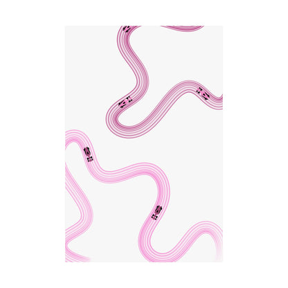 Pink F1 Matte Vertical Poster | Formula 1 Art Print (US SIZING)