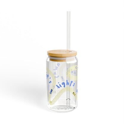 Racing Bulls F1 Blue and Yellow It's Lights Out sipper glass | 16oz