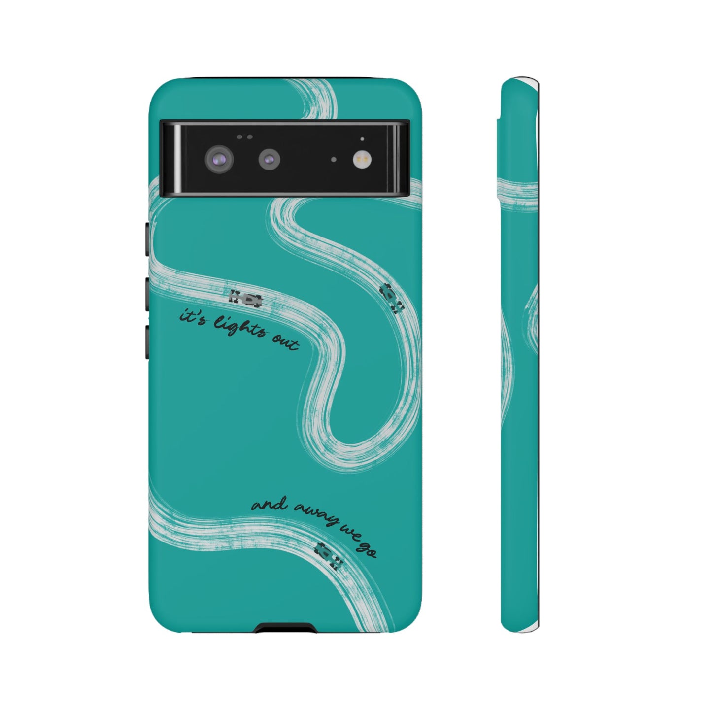 Mercedes F1 Phone Case Painted "its lights out and away we go", Trendy F1 Gift, Formula 1 Gift, Cute F1 Phone Case