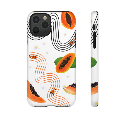 F1 McLaren and Papaya Phone Case , Trendy F1 Gift, Formula 1 Gift, Cute Fruit F1 Phone Case, Unique Phone Case