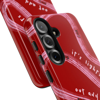 Red and Pink Lights Out F1 Phone Case Design, Trendy F1 Gift, Formula 1 Gift, Cute F1 Phone Case, Unique Formula One Phone Case