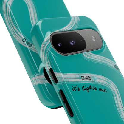Mercedes F1 Phone Case Painted "its lights out and away we go", Trendy F1 Gift, Formula 1 Gift, Cute F1 Phone Case