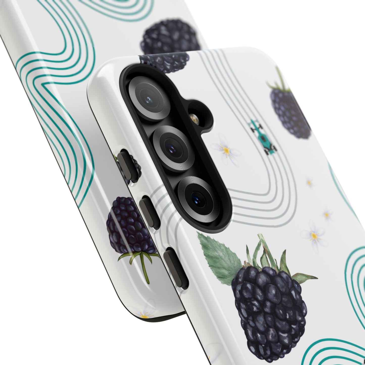 F1 Mercedes and Blackberries Phone Case , Trendy F1 Gift, Formula 1 Gift, Cute Fruit F1 Phone Case, Unique Phone Case