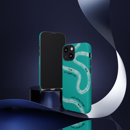 Mercedes F1 Phone Case Painted "its lights out and away we go", Trendy F1 Gift, Formula 1 Gift, Cute F1 Phone Case