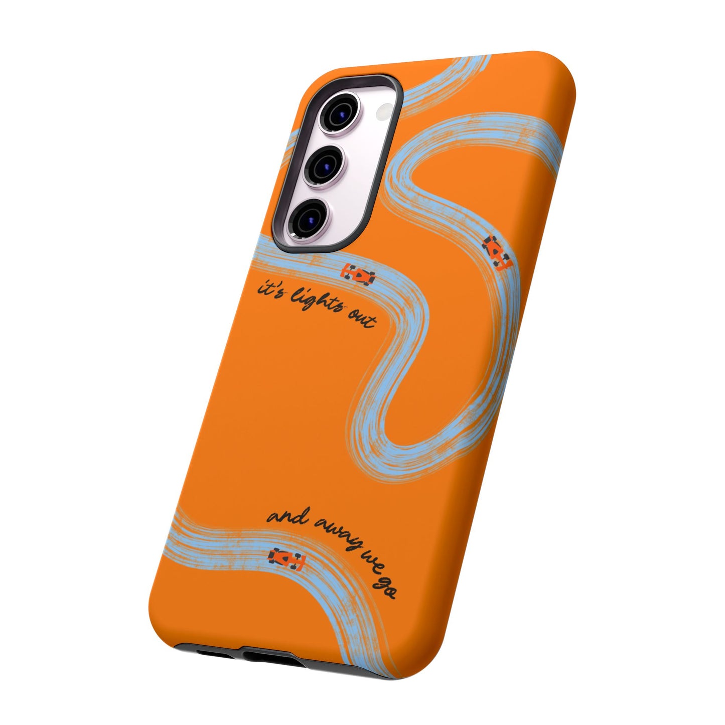 F1 Phone Case McLaren Painted "its lights out and away we go", Trendy F1 Gift, Formula 1 Gift, Cute F1 Phone Case, Phone Case