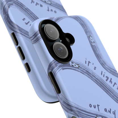 Blue Lights Out F1 Phone Case Design, Trendy F1 Gift, Formula 1 Gift, Cute F1 Phone Case, Unique Formula One Phone Case