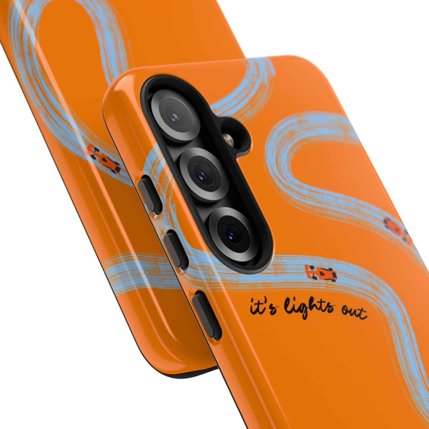 F1 Phone Case McLaren Painted "its lights out and away we go", Trendy F1 Gift, Formula 1 Gift, Cute F1 Phone Case, Phone Case
