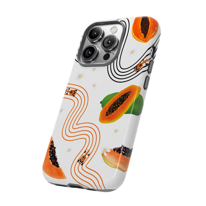 F1 McLaren and Papaya Phone Case , Trendy F1 Gift, Formula 1 Gift, Cute Fruit F1 Phone Case, Unique Phone Case