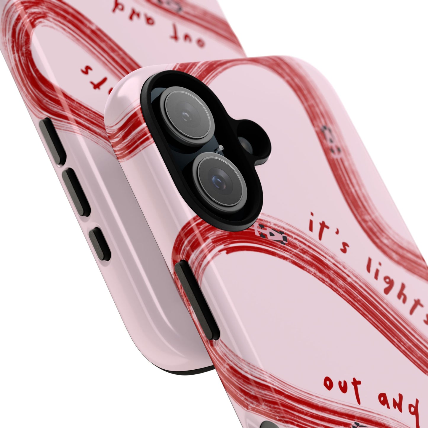 Pink and Red Lights Out F1 Phone Case Design, Trendy F1 Gift, Formula 1 Gift, Cute F1 Phone Case, Unique Formula One Phone Case