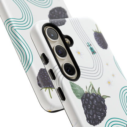 F1 Mercedes and Blackberries Phone Case , Trendy F1 Gift, Formula 1 Gift, Cute Fruit F1 Phone Case, Unique Phone Case