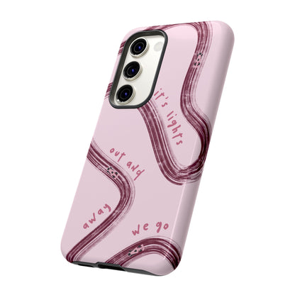 Pink Lights Out F1 Phone Case Design, Trendy F1 Gift, Formula 1 Gift, Cute F1 Phone Case, Unique Formula One Phone Case