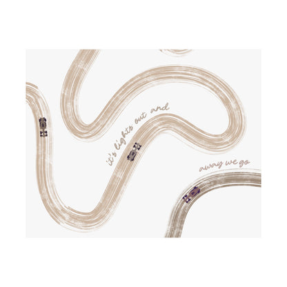 Neutral Beige F1 Matte Horizontal Poster | US SIZING