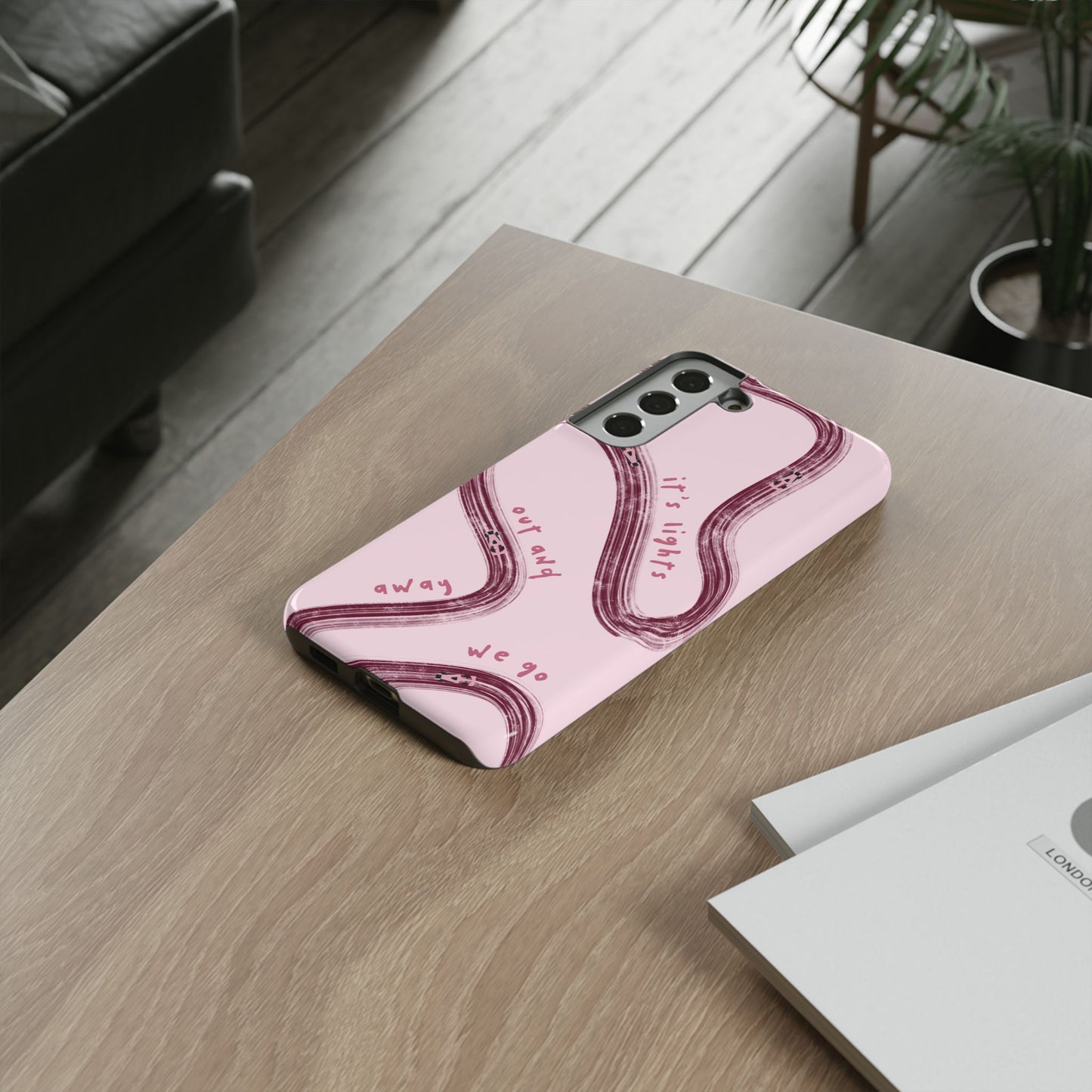 Pink Lights Out F1 Phone Case Design, Trendy F1 Gift, Formula 1 Gift, Cute F1 Phone Case, Unique Formula One Phone Case