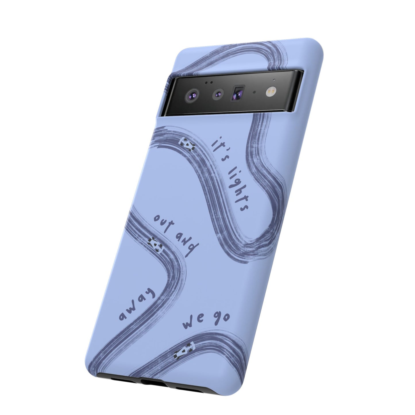Blue Lights Out F1 Phone Case Design, Trendy F1 Gift, Formula 1 Gift, Cute F1 Phone Case, Unique Formula One Phone Case