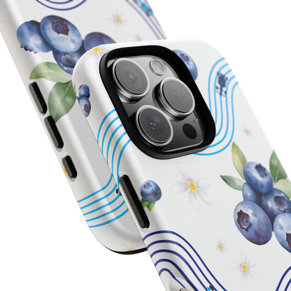 F1 Williams and Blueberries Phone Case, Trendy F1 Gift, Formula 1 Gift, Cute Fruit F1 Phone Case, Unique Phone Case