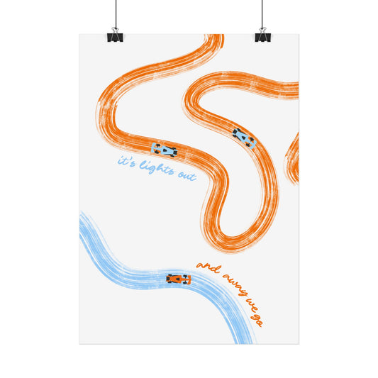 McLaren F1 Giclée Print Poster | Minimalist F1 Art - EU SIZING (Physical Print)