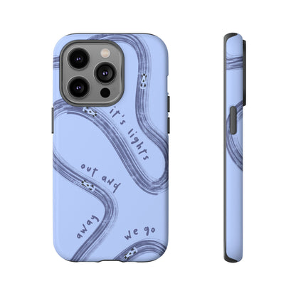 Blue Lights Out F1 Phone Case Design, Trendy F1 Gift, Formula 1 Gift, Cute F1 Phone Case, Unique Formula One Phone Case