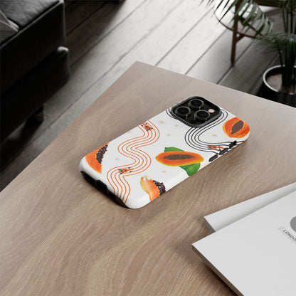F1 McLaren and Papaya Phone Case , Trendy F1 Gift, Formula 1 Gift, Cute Fruit F1 Phone Case, Unique Phone Case