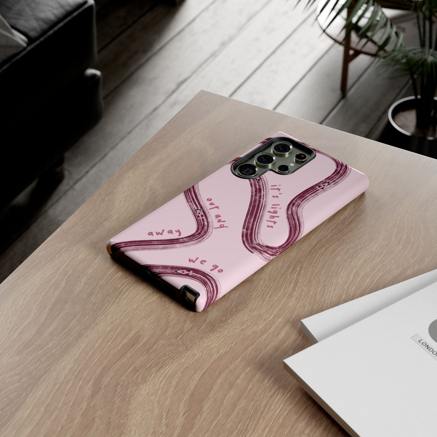 Pink Lights Out F1 Phone Case Design, Trendy F1 Gift, Formula 1 Gift, Cute F1 Phone Case, Unique Formula One Phone Case