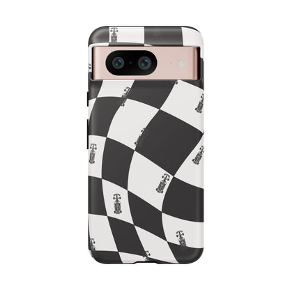 F1 Phone Case Black and White Checkered Design, Trendy F1 Gift, Formula 1 Gift, Cute F1 Phone Case, Unique Formula One Phone Case