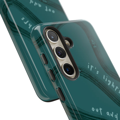 Teal Lights Out F1 Phone Case Design, Trendy F1 Gift, Formula 1 Gift, Cute F1 Phone Case, Unique Formula One Phone Case