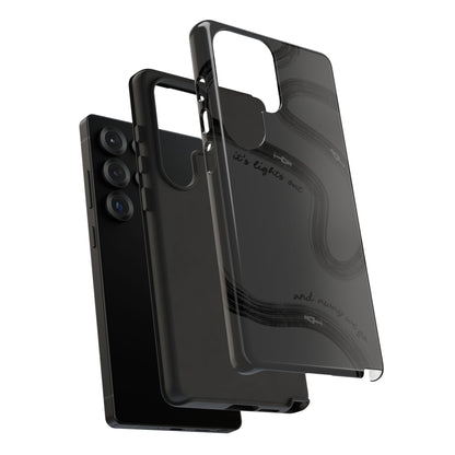F1 Phone Case Monochrome Black Painted "its lights out and away we go", Trendy F1 Gift, Formula 1 Gift, Cute F1 Phone Case, Phone Case