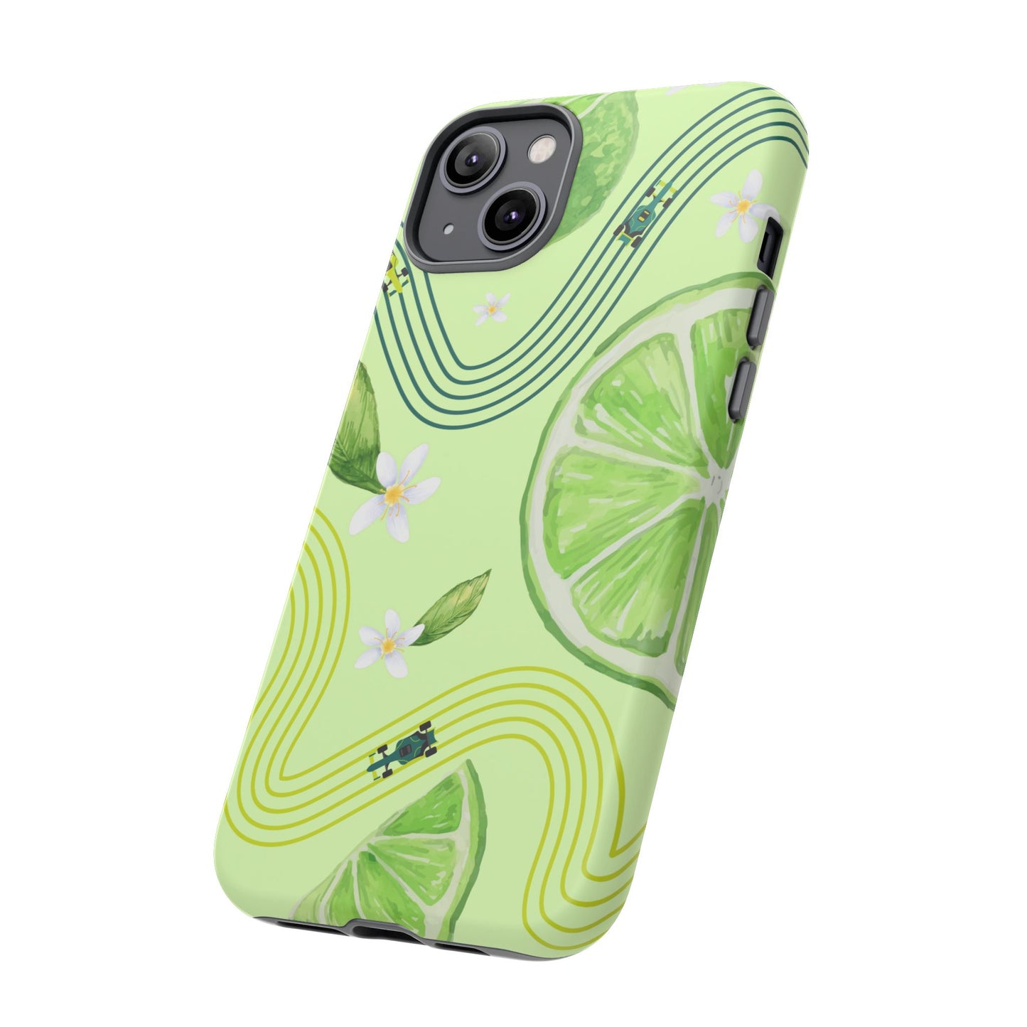 Green F1 Aston Martin and Lime Phone Case, Trendy F1 Gift, Formula 1 Gift, Cute Fruit F1 Phone Case, Unique Phone Case