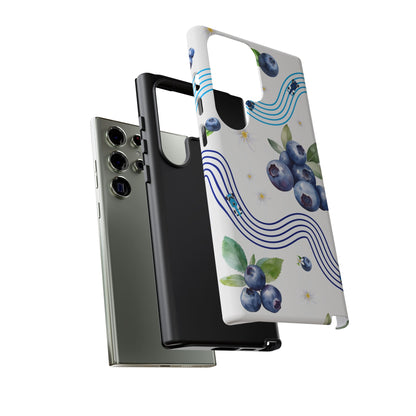F1 Williams and Blueberries Phone Case, Trendy F1 Gift, Formula 1 Gift, Cute Fruit F1 Phone Case, Unique Phone Case