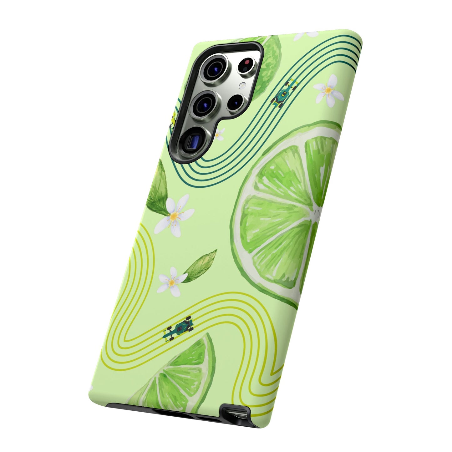 Green F1 Aston Martin and Lime Phone Case, Trendy F1 Gift, Formula 1 Gift, Cute Fruit F1 Phone Case, Unique Phone Case