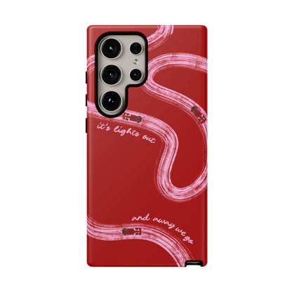 Red and Pink Lights Out F1 Phone Case Design, Trendy F1 Gift, Formula 1 Gift, Cute F1 Phone Case, Unique Formula One Phone Case
