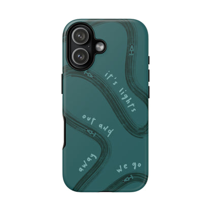 Teal Lights Out F1 Phone Case Design, Trendy F1 Gift, Formula 1 Gift, Cute F1 Phone Case, Unique Formula One Phone Case