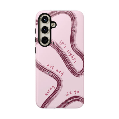 Pink Lights Out F1 Phone Case Design, Trendy F1 Gift, Formula 1 Gift, Cute F1 Phone Case, Unique Formula One Phone Case
