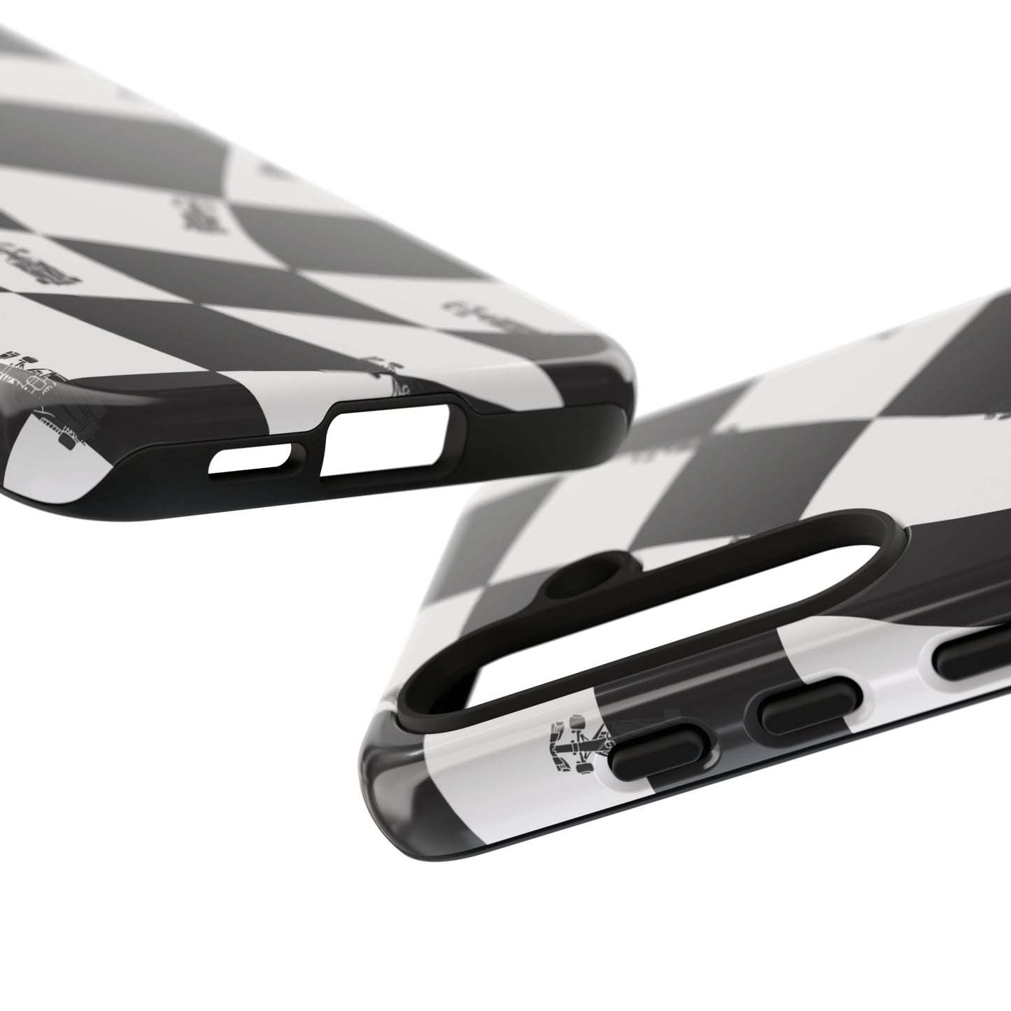 F1 Phone Case Black and White Checkered Design, Trendy F1 Gift, Formula 1 Gift, Cute F1 Phone Case, Unique Formula One Phone Case