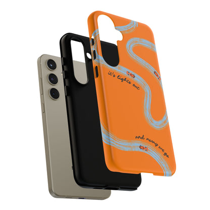 F1 Phone Case McLaren Painted "its lights out and away we go", Trendy F1 Gift, Formula 1 Gift, Cute F1 Phone Case, Phone Case