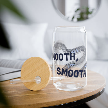 F1 Blue "Slow is Smooth, Smooth is Fast" Sipper Glass | 16oz