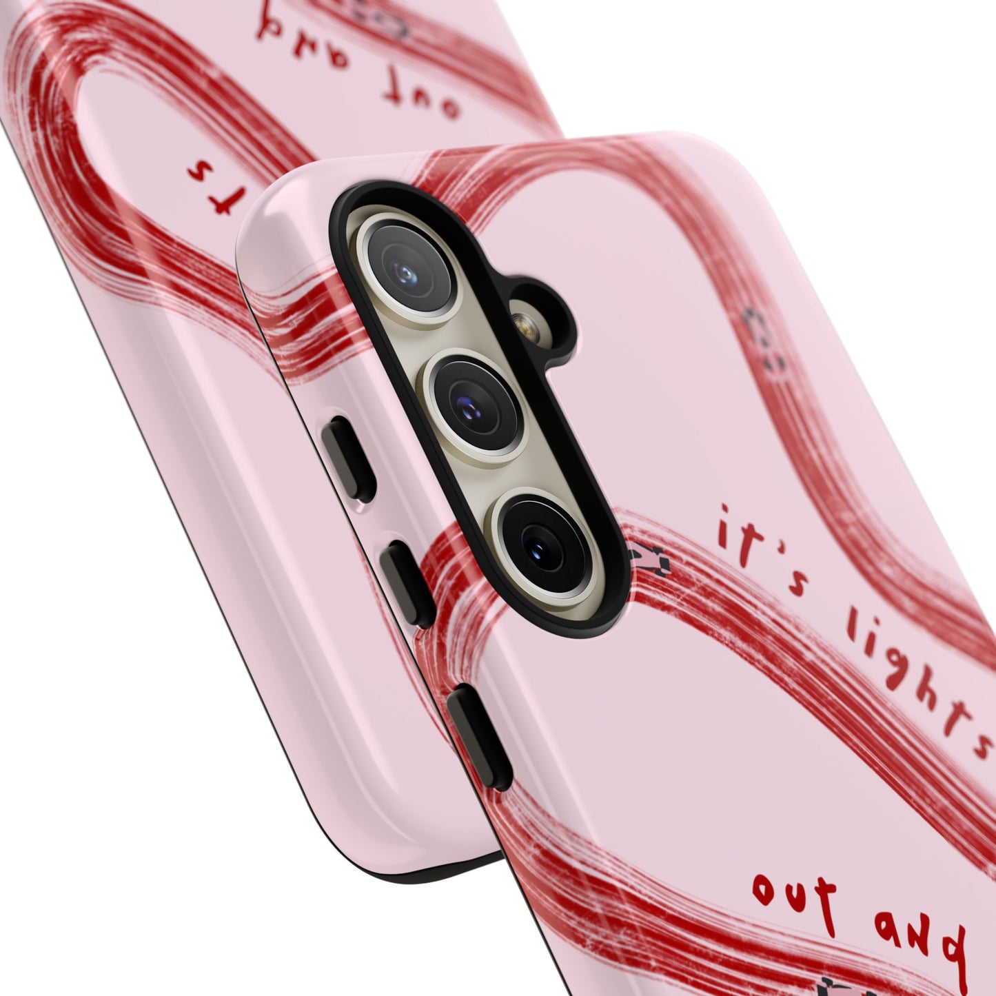 Pink and Red Lights Out F1 Phone Case Design, Trendy F1 Gift, Formula 1 Gift, Cute F1 Phone Case, Unique Formula One Phone Case