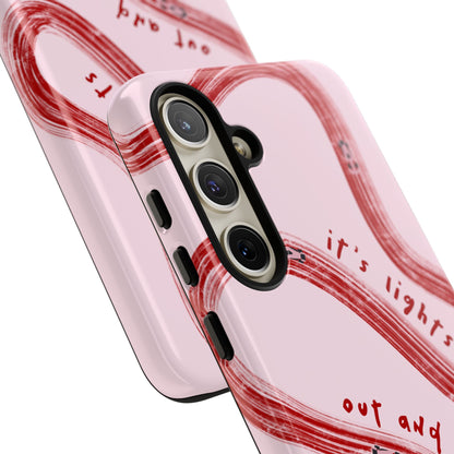Pink and Red Lights Out F1 Phone Case Design, Trendy F1 Gift, Formula 1 Gift, Cute F1 Phone Case, Unique Formula One Phone Case