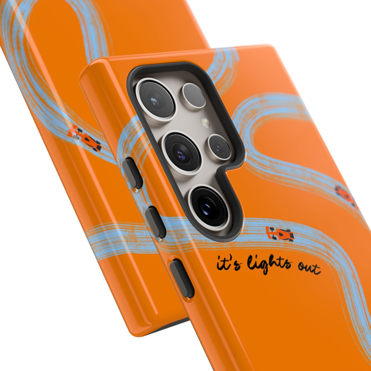 F1 Phone Case McLaren Painted "its lights out and away we go", Trendy F1 Gift, Formula 1 Gift, Cute F1 Phone Case, Phone Case