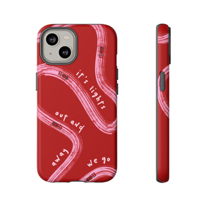 Red and Pink Lights Out F1 Phone Case Design, Trendy F1 Gift, Formula 1 Gift, Cute F1 Phone Case, Unique Formula One Phone Case